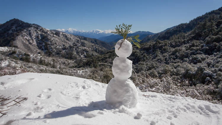 Angeles National Forest snow