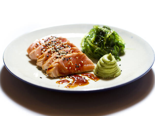 Tataki de salmão da Casa Vasco Tataki de salmão da Casa Vasco