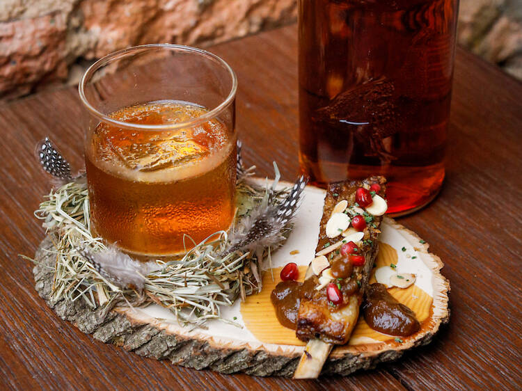Brown Grouse Old Fashioned ($18/$30 with lamb short ribs)