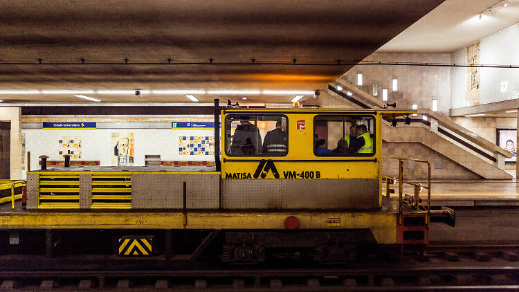 Trabalhos de manutenção no Metro