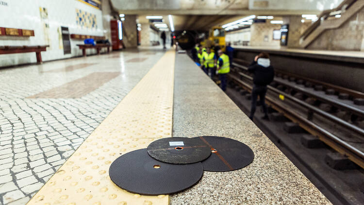 Trabalhos de manutenção do Metro