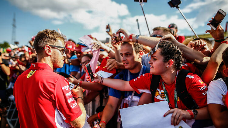 Fans at the 2018 Hungarian GP