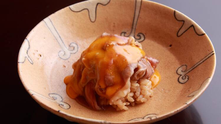Steamed Rice with Sukiyaki Wagyu Beef 