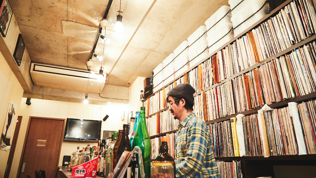 Upstairs Records & Bar Shopping in Shimokitazawa, Tokyo