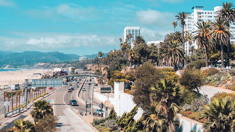 Santa Monica, Palisades Park, California Incline