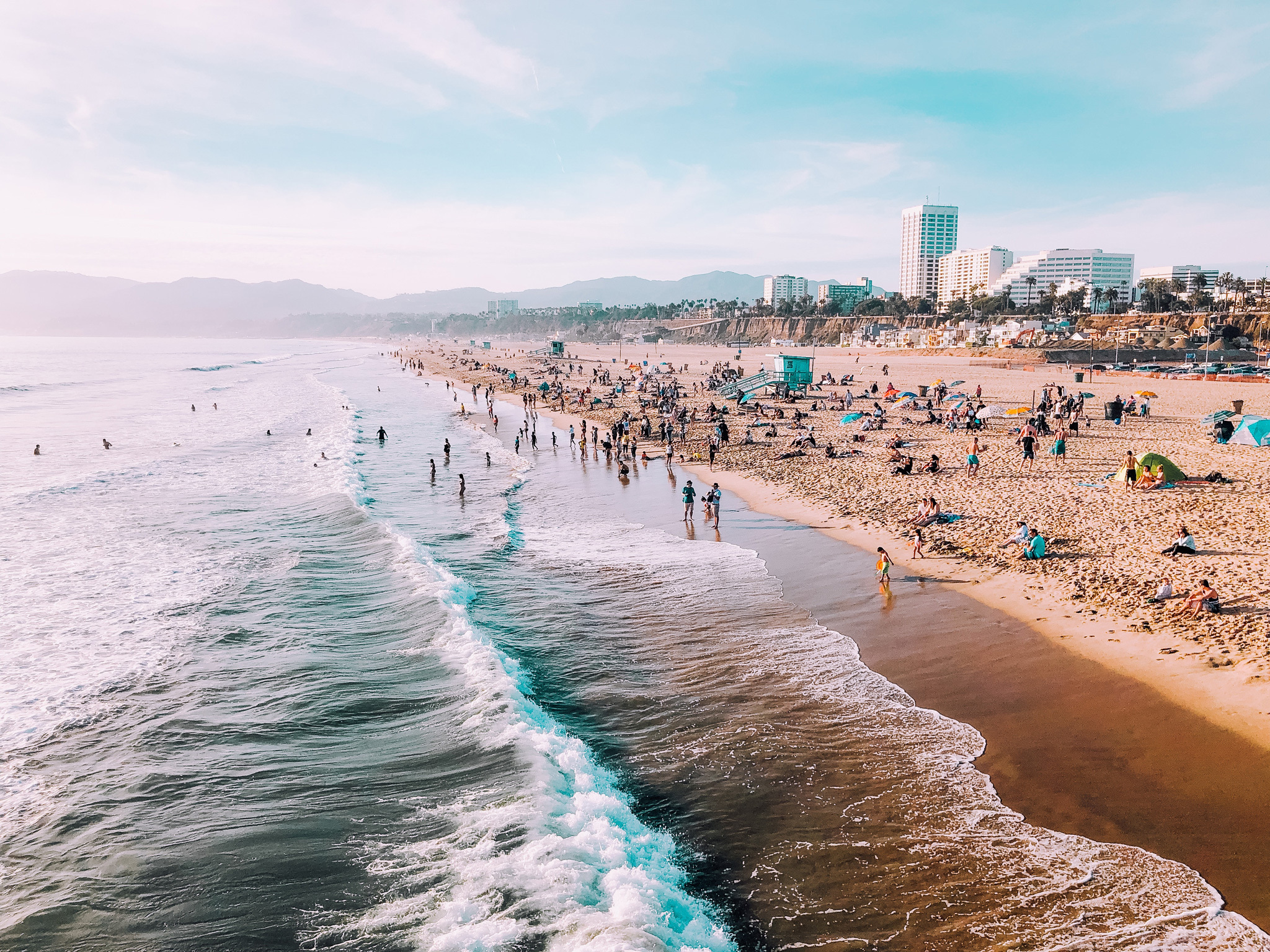 visit santa monica beach