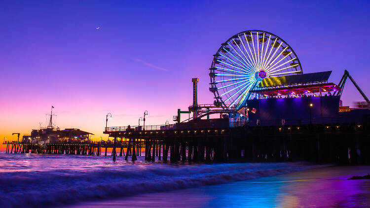 Ride the Ferris wheel at the Santa Monica Pier