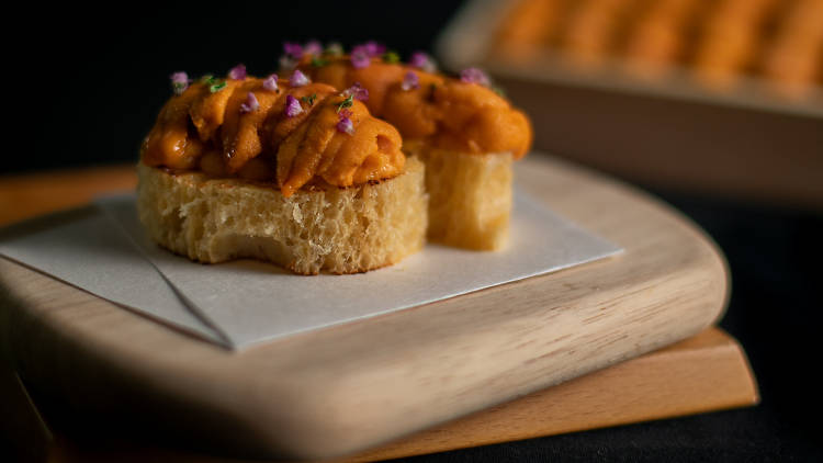 Uni and caviar at Haku