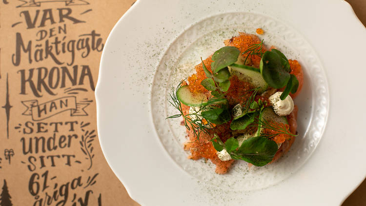 House-smoked salmon at The Flying Elk