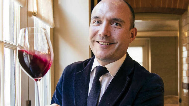 Romain Audrerie, a sommelier from Chiltern Firehouse