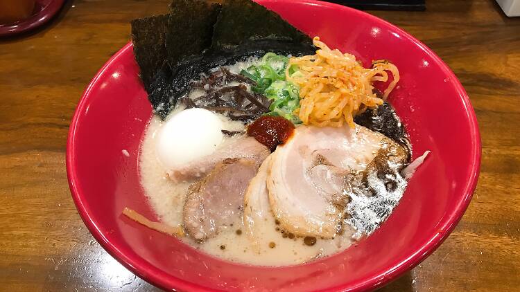 日本を代表する豚骨ラーメン