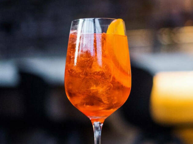 Spritz and Italian cocktails and food at Sixth+Mill in the Arts District
