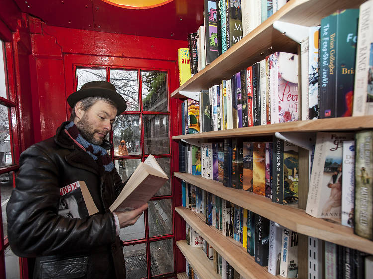 Phone Booth Book Exchange