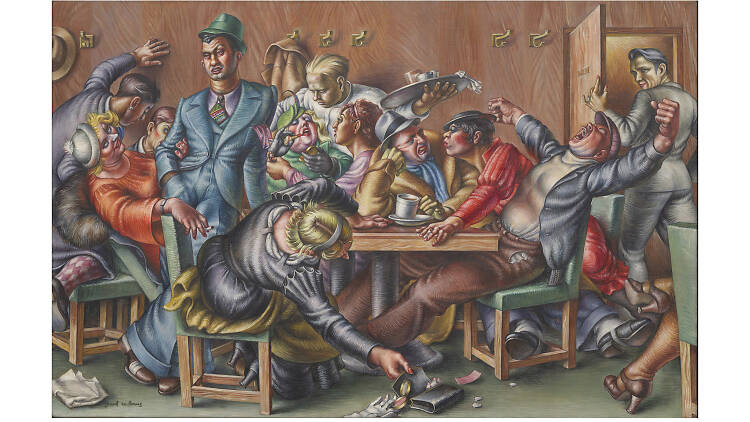 Paul Cadmus, Greenwich Village Cafeteria, 1934