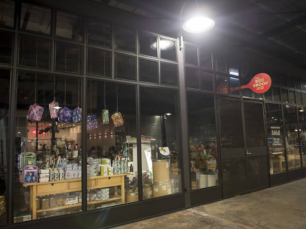 The Red Spoon Company Exterior of the Red Spoon Company at night