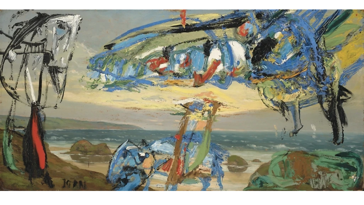 Asger Jorn, Le Hollandais Volant (Modification)—The Flying Dutchman, 1959