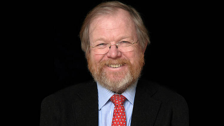 Bill Bryson smiling.