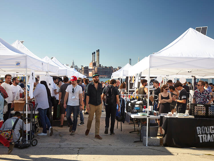 Hunt for vintage duds at a flea market