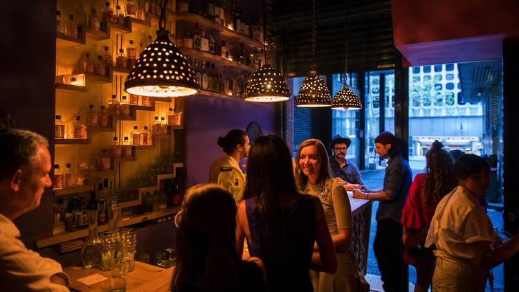 Bar room interior at Cantina OK