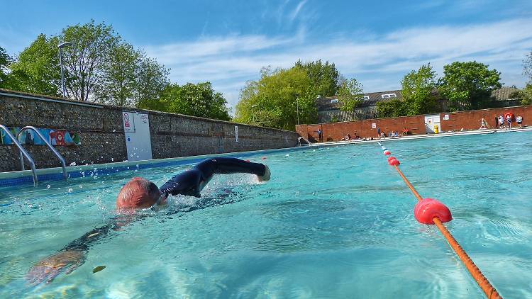 The bracing spring swim 