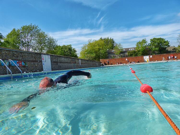 The bracing spring swim 