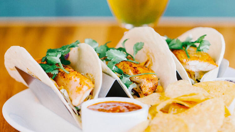 Duke's Malibu fish tacos specials Los Angeles