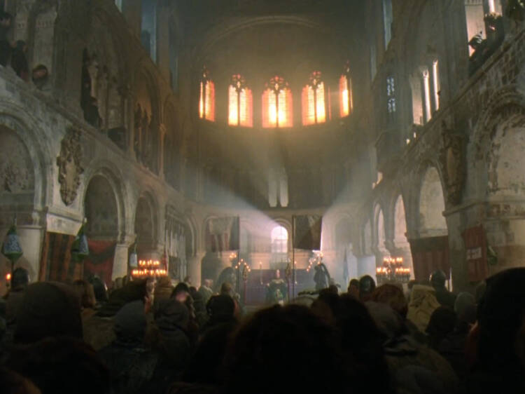 The cathedral on ‘Robin Hood: Prince of Thieves’
