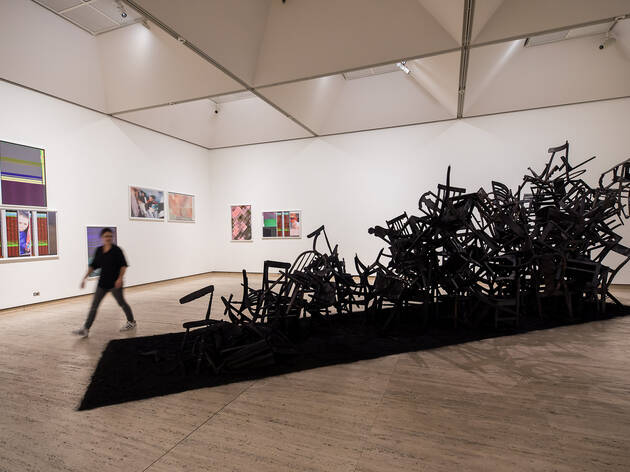 (Rushdi Anwar 'Irhal (Expel), Hope and the Sorrow of Displacement' 2013–ongoing at AGNSW. Photograph: Anna Kucera.)