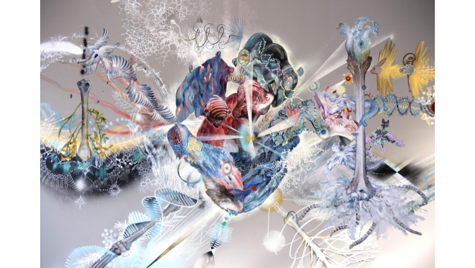 Maki Ohkojima “Bones, the sea inside of body. – Petrified