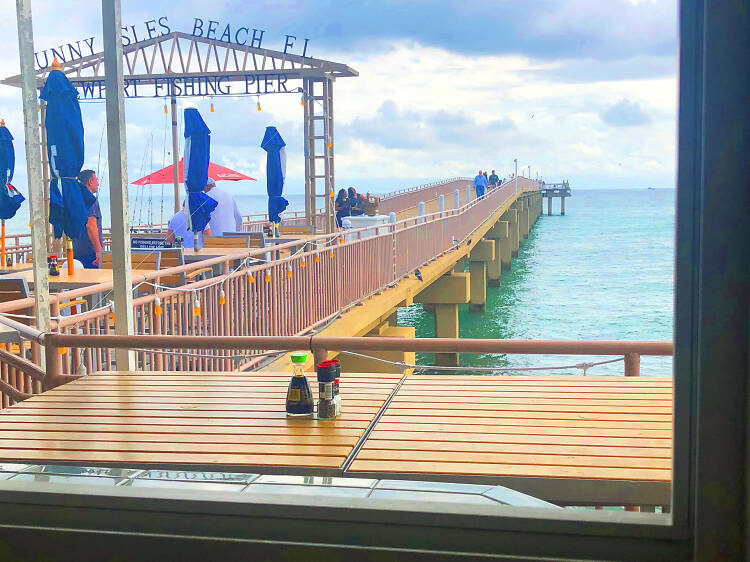 Best bathroom with a water view: Beach Bar at Newport Pier