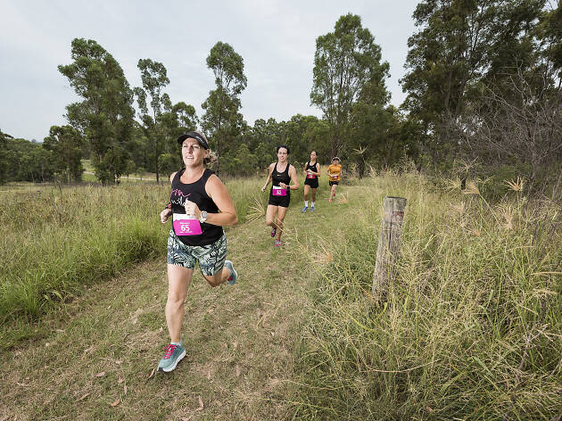 Wester Sydney Parklands Trail Run People running through a park.