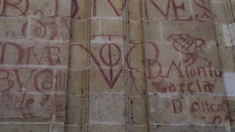 Los grafitis de la catedral