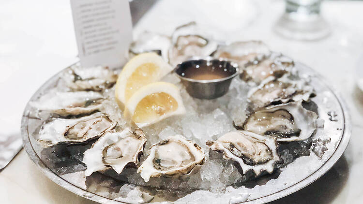 Slurp dollar oysters