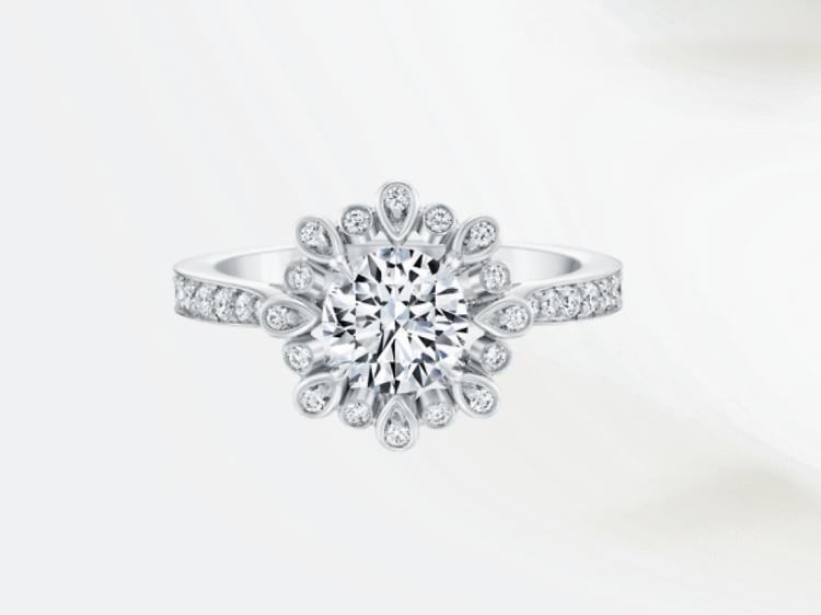 cartier or harry winston engagement ring