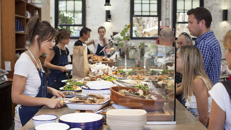 The canteen set up at Kitchen By Mike in Rosebery (now closed)