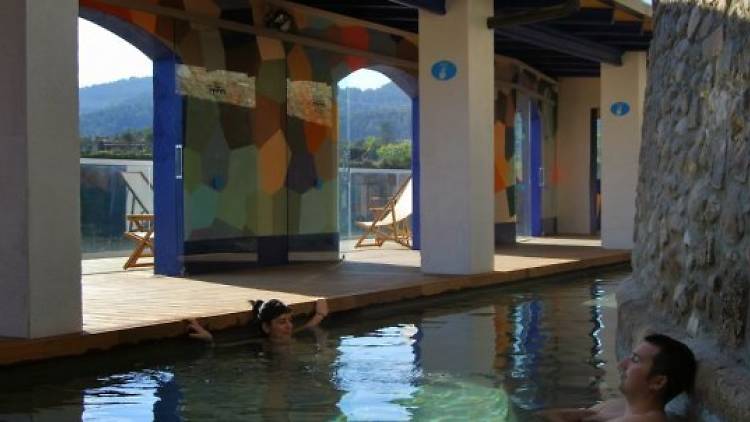 Swimming in an old laundry pool 