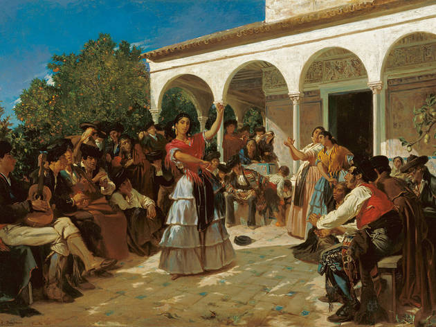 Dança cigana nos jardins do Alcázar Dança cigana nos jardins do Alcázar