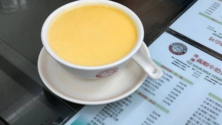 Steamed egg pudding at Yee Shun