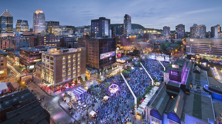 Dance your heart out at the Quartier des Spectacles