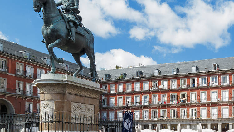 Batucada en la Plaza Mayor