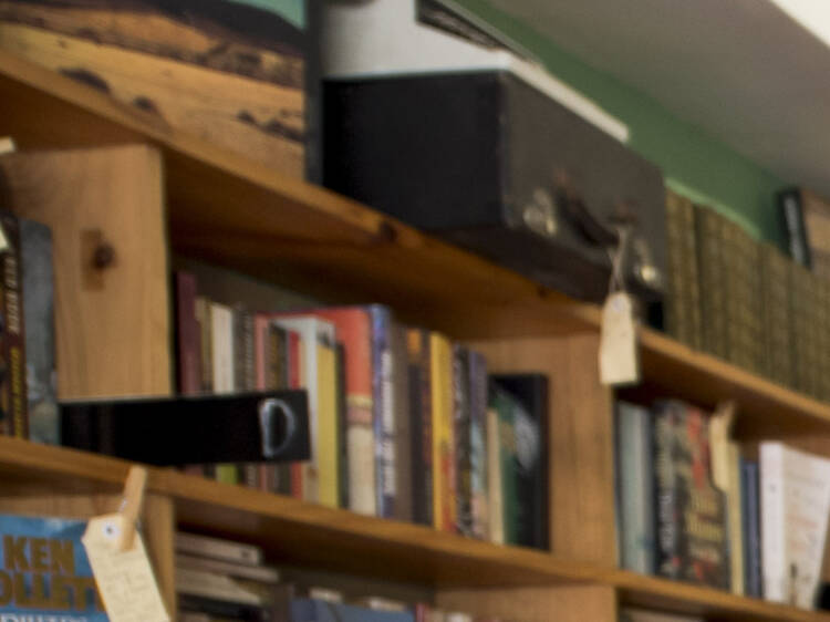 Tamara Kennedy (left) and Tom Hespe (right) standing in their bookshop Grand Days in Potts Point