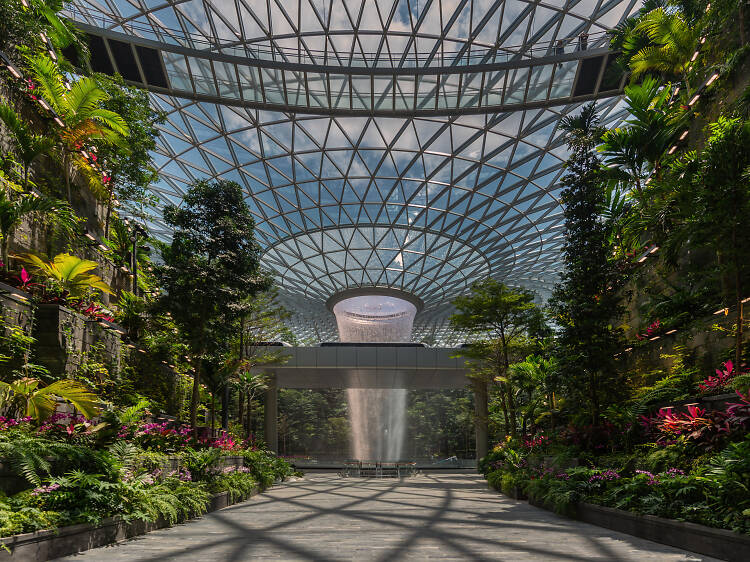 Jewel Changi Airport is home to the world’s tallest indoor waterfall