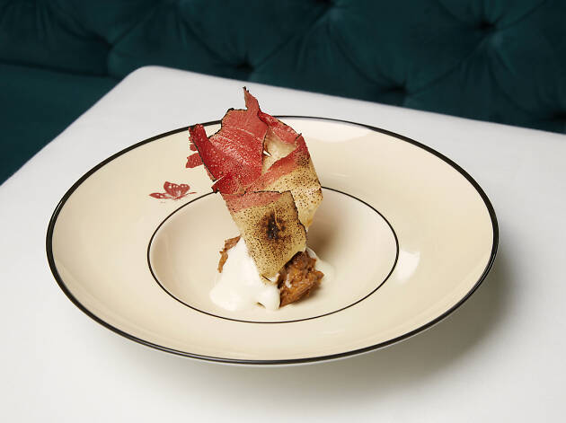 Crunchy Part of the Lasagna, Gucci Osteria Crunchy Part of the Lasagna, Gucci Osteria