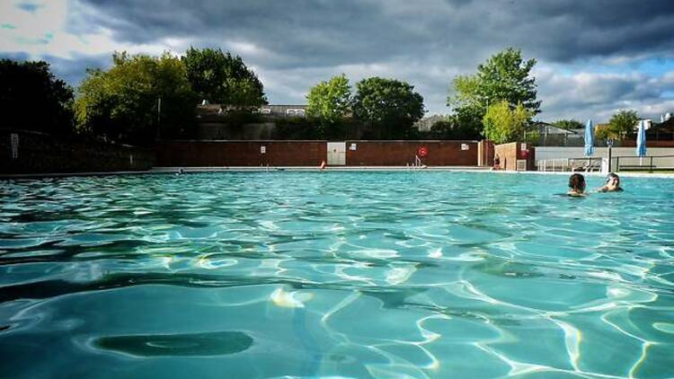 The bracing open-air swim 