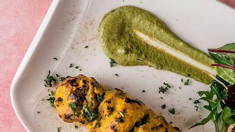 Vege skewers at Namaste