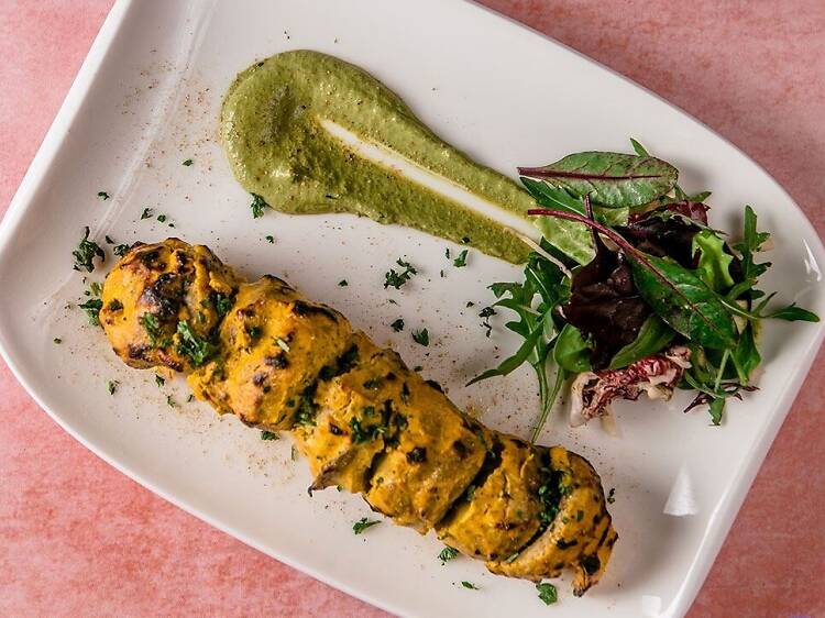 Vege skewers at Namaste