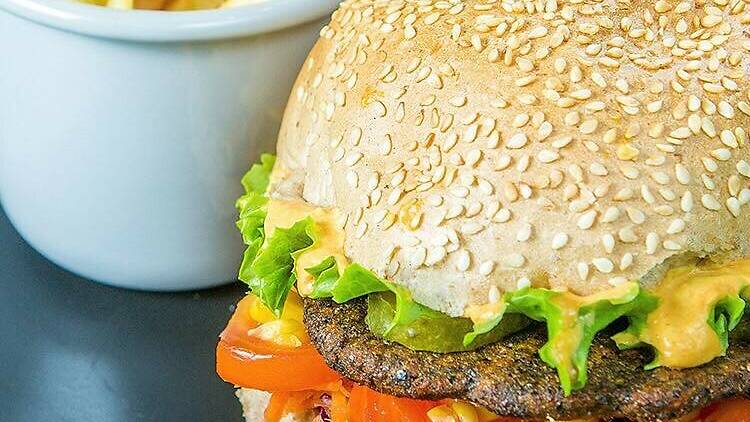 Vege burgers at Green Point