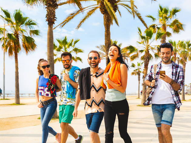 Barcelona Platja gent jove Barcelona Platja gent jove