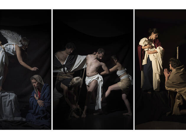 quadros vivos de Caravaggio obras de Caravaggio