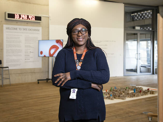 Adeola Ajediti, a Tate gallery assistant Adeola Ajediti, a Tate gallery assistant